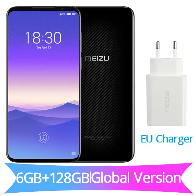 Global Black Meizu 16s, 6 ГБ, 128 ГБ, глобальная версия, Meizu16s, Snapdragon 855, мобильный телефон, 48мп камера, NFC, Google Pay, большая батарея, быстрая зарядка - Цвет: Global Black