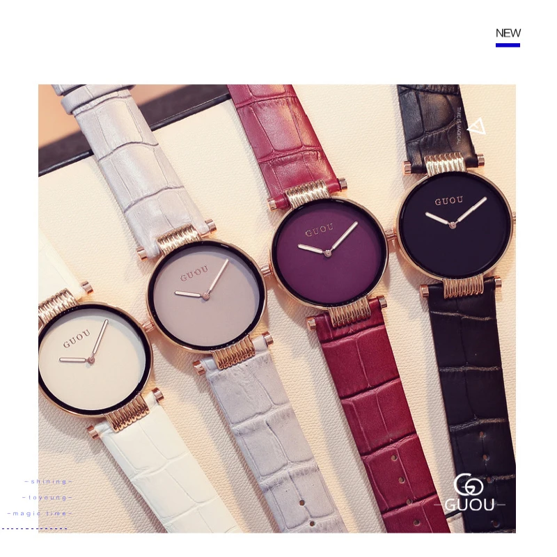 GUOU Women's Watches Luxury Watch Women Watches Top Brand Luxury Ladies Watch Clock relogio feminino reloj mujer montre femme