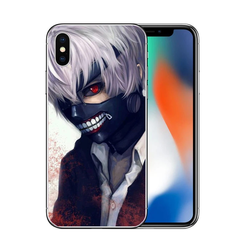 Японский аниме Токийский Гуль Япония Силиконовый ТПУ чехол для телефона iphone 6 6S 7 8