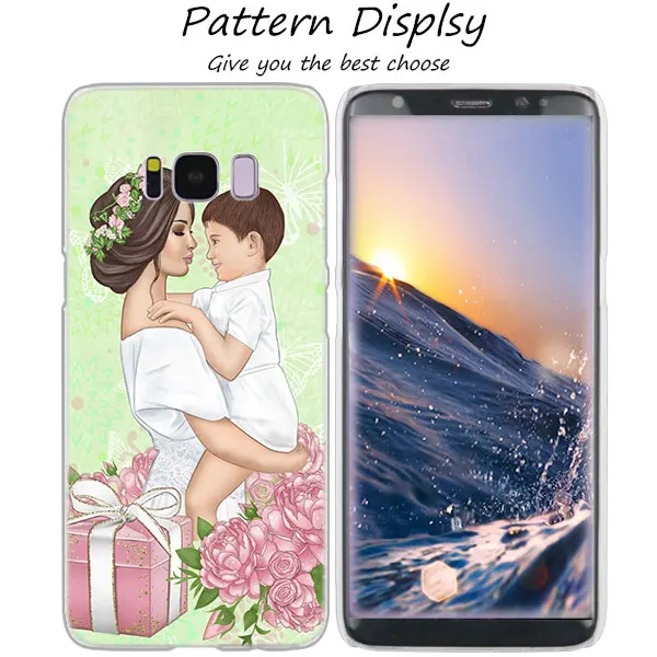 Модный прозрачный чехол MLLSE для мамы, девочки и мальчика, чехол для samsung Galaxy S10 Lite S9 S8 Plus S7 S6 Edge S5 S4 Mini