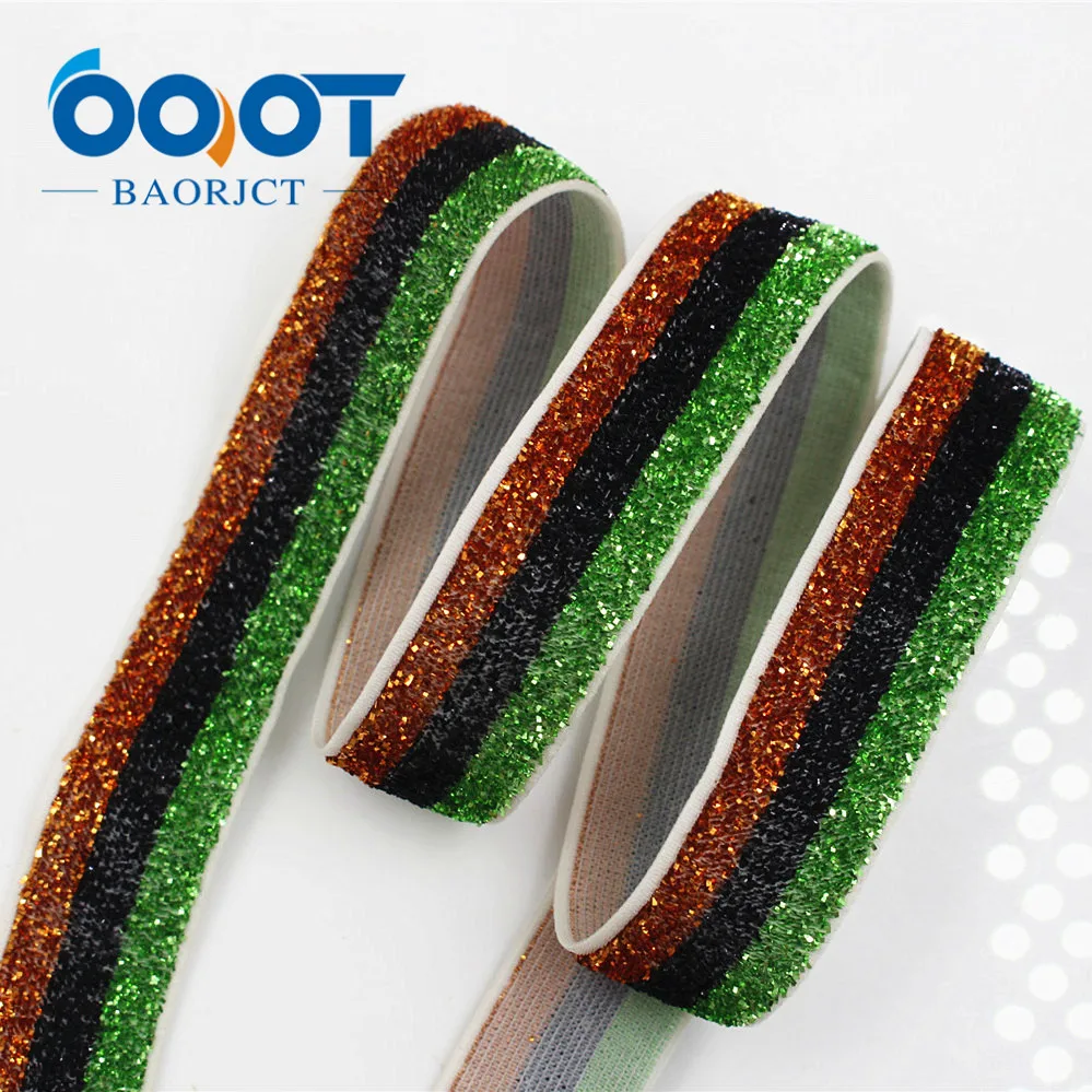 OOOT BAORJCT 175173 16 мм разноцветная Зеленая эластичная лента для лука аксессуары
