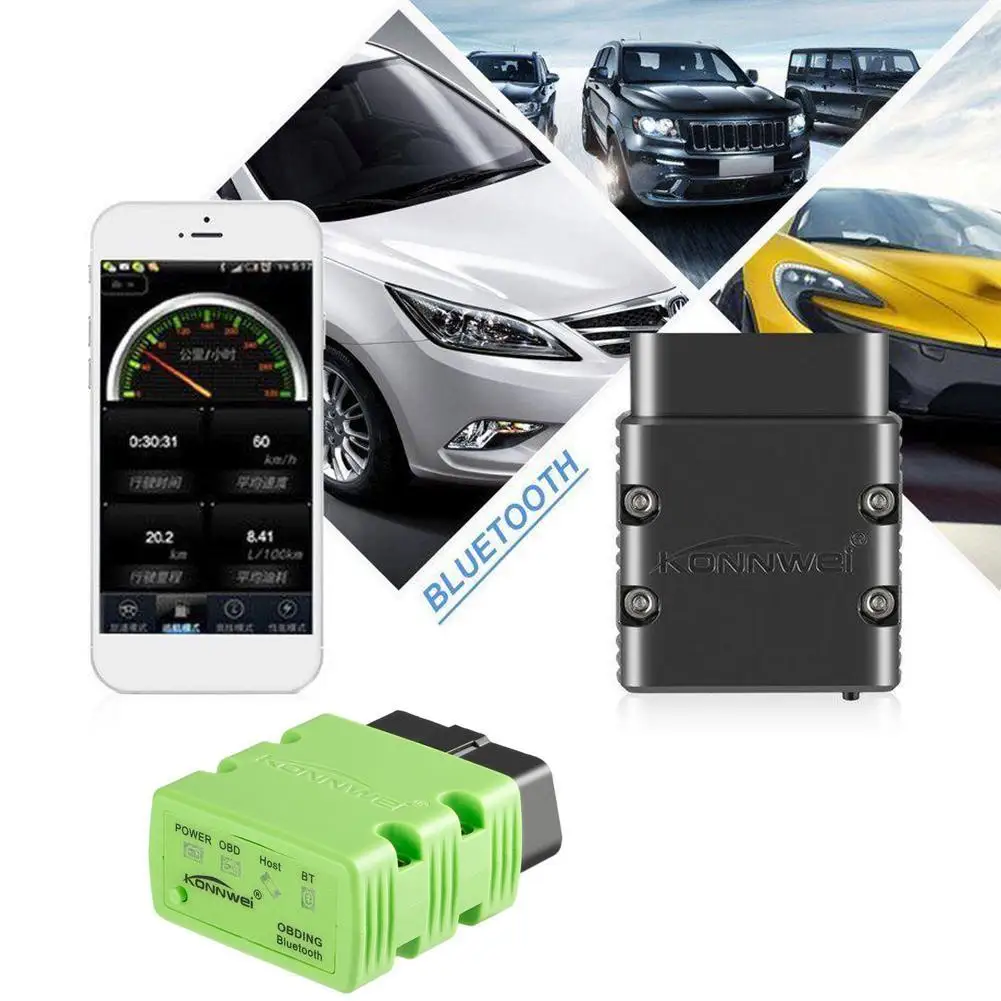 Konnwei KW902 mini ELM327 OBD II автомобильный диагностический инструмент Elm 327 OBD2 сканер кодов