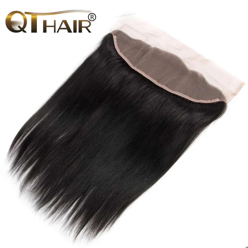 Закрытие кружева из волос из Бразилии прямой волосы 7A виргинский волос 13x4 от уха к человеку.