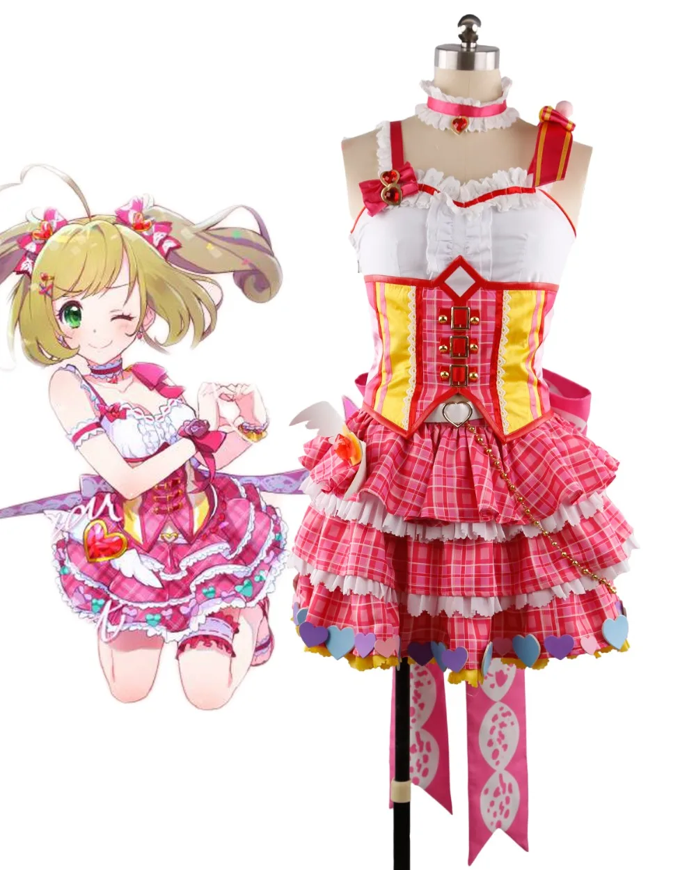 Платье для косплея Idolmaster девочек с изображением сахарного сердца|cosplay costume|dress
