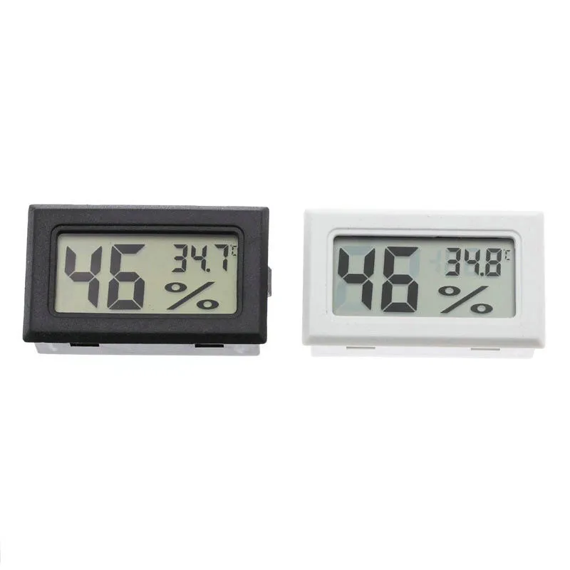 

Mini Digital LCD Temperature Humidity for Indoor Room, Celsius/Fahrenheit Cigar Hygrometer Constant Humidity Meter Thermometer