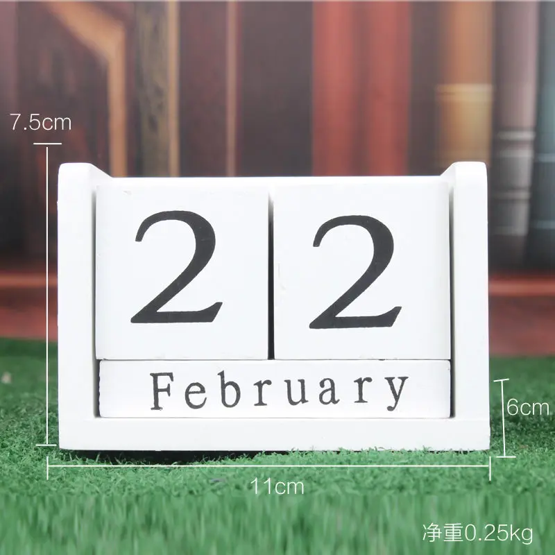 Coloffice Деревянный милый Настольный ручной небольшой оформление календарей