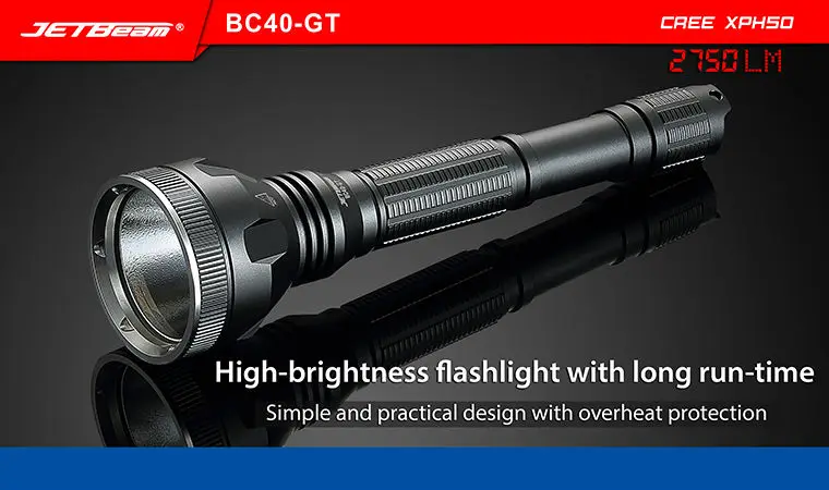 2017NEW JETBeam BC40GT фонарик/прожектор-2750Lm-CREE XHP50 LED