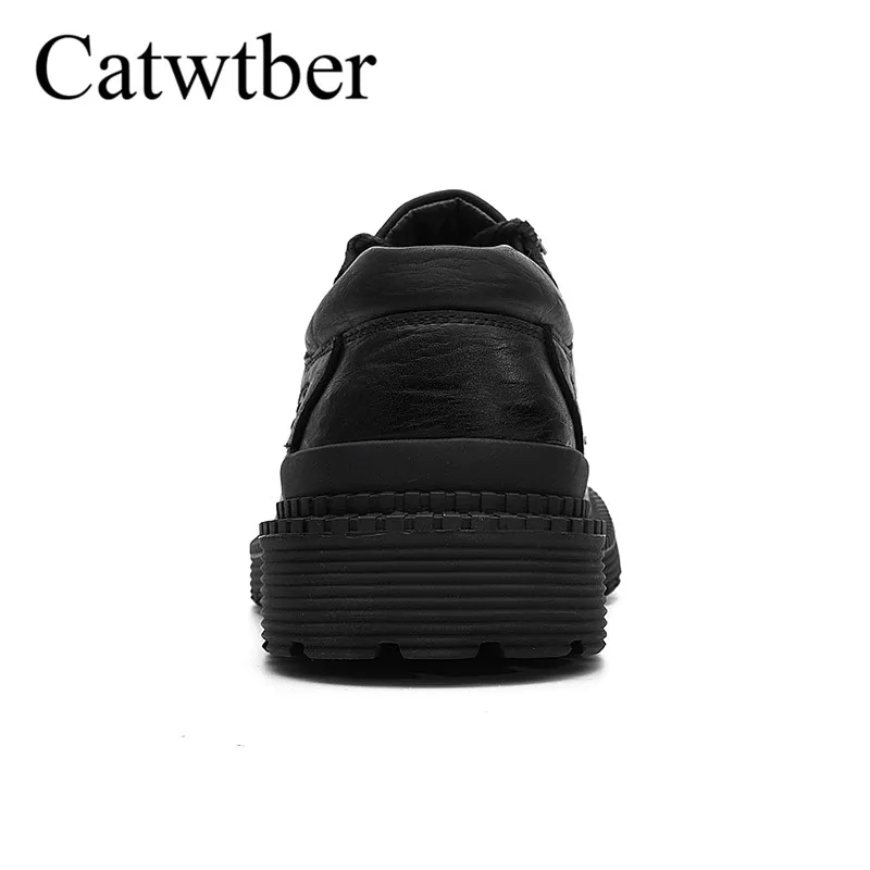 Catwtber New Men PU Shoes Fashion Men's Casual Flats Autumn Sneakers Hombre Classic Street Leisure Flat Moccasins | Обувь