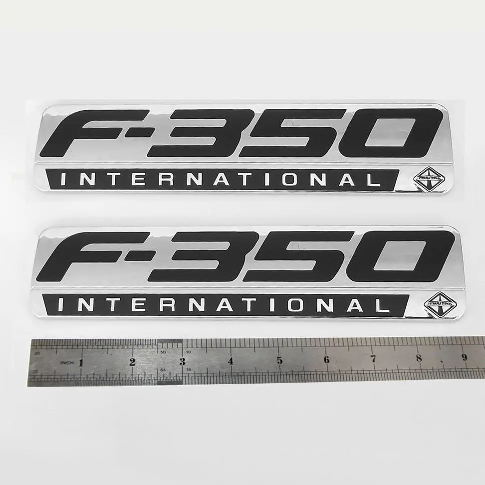 Red F350 International боковые Брызговики эмблемы для фотографирования черного цвета |
