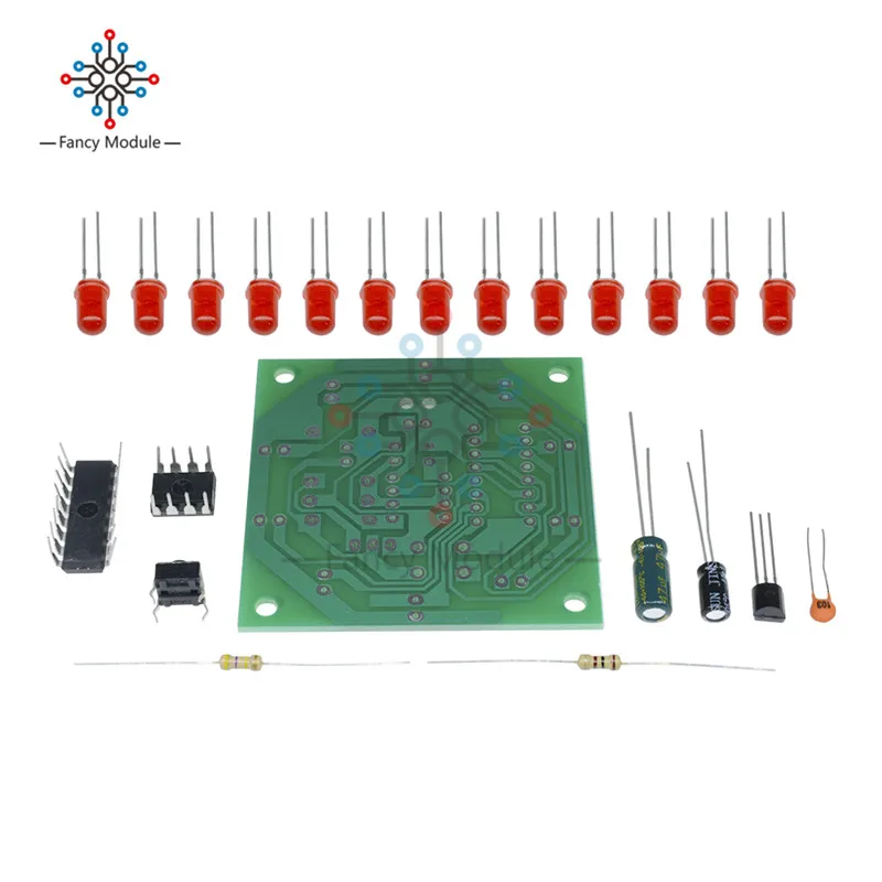 Lucky Rotary Kit электронный набор CD4017 NE555 самостоятельный светодиодный светильник