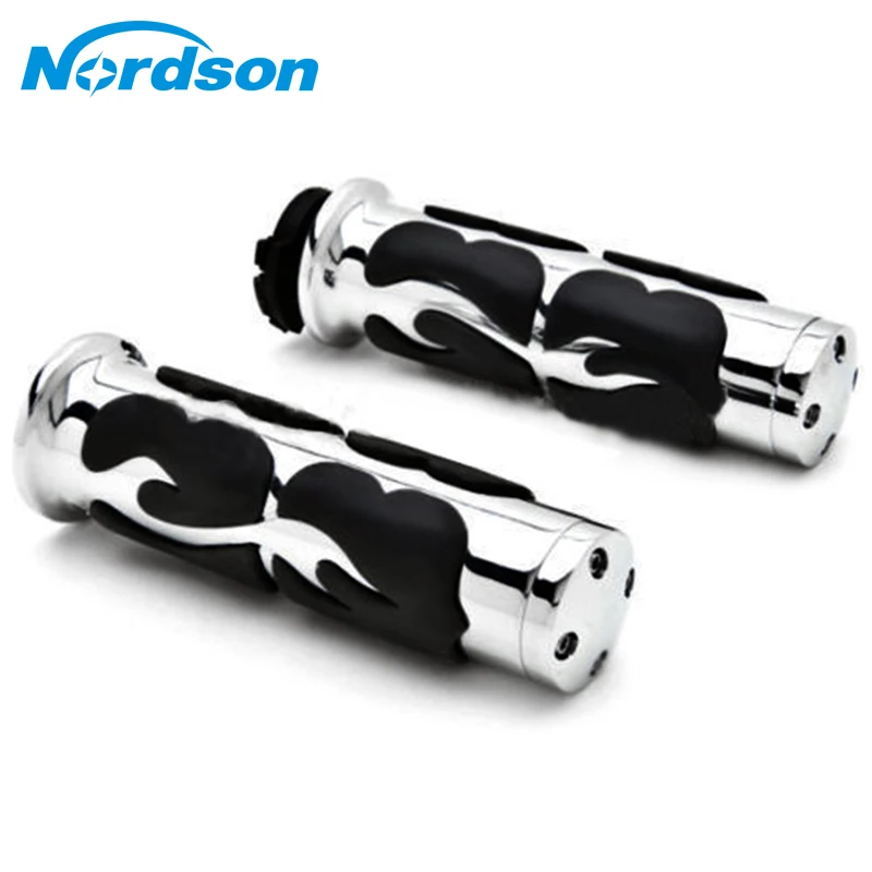 

Nordson Universal 25mm Motorcycle Handlebar Hand Grips For Harley Suzuki Kawasaki Yamaha Honda Steed 400/600 SHADOW 400/750