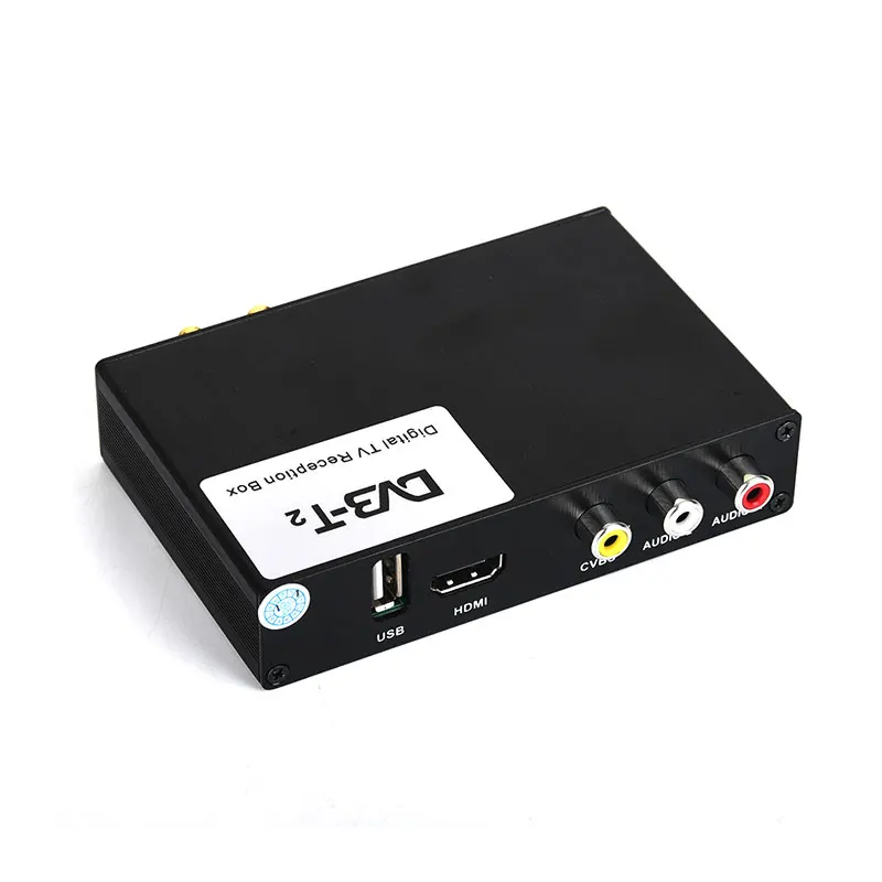 Высокая скорость HD автомобильный тв тюнер мобильный DVB-T T2 MPEG-4 цифровой ТВ приемник коробка для России Европейский с двумя антеннами