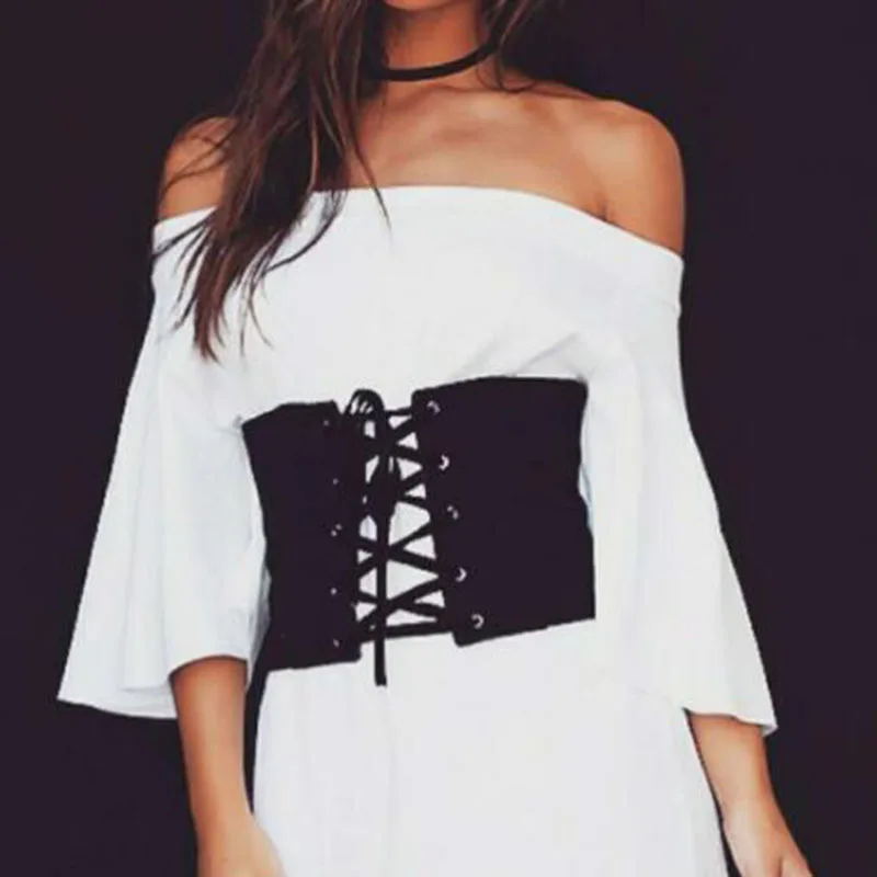 Новинка 2017 Aliexpress Amazon взрыв пластик талии галстук дамы широкий пояс и