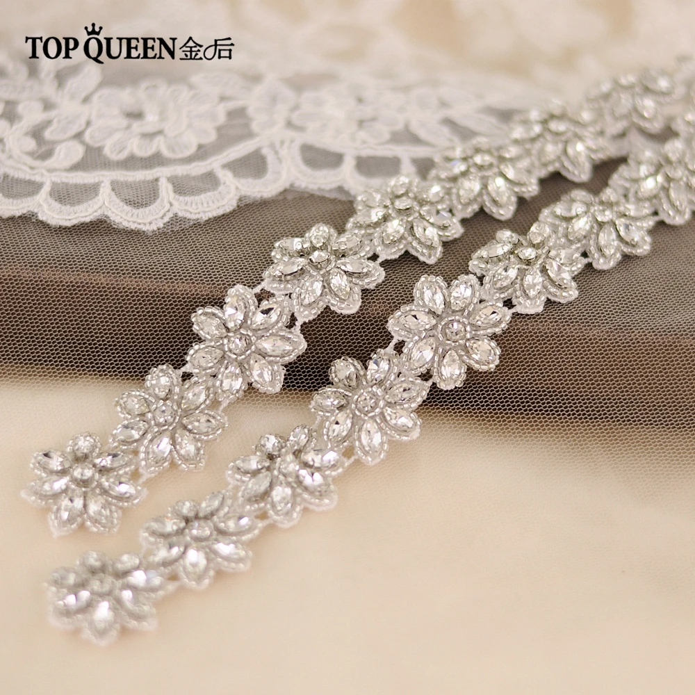 TOPQUEEN S163 женские Кристаллы Стразы свадебное вечернее платье аксессуары для невесты пояс подруги невесты пояса