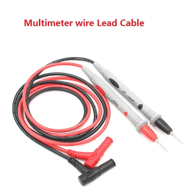 

FEORLO 1Pair 95CM cooper wires Test Lead Wire Probe Cable for Multimeter meter to Sharp Needle Tip