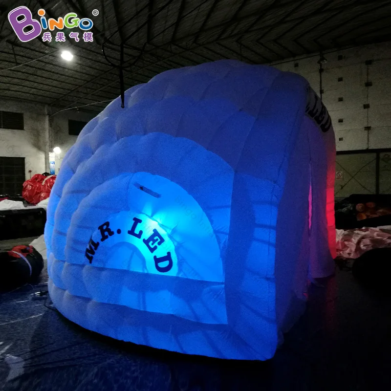 Светодиодное освещение рекламного типа 5 5x4x3 м надувная Игровая палатка igloo для