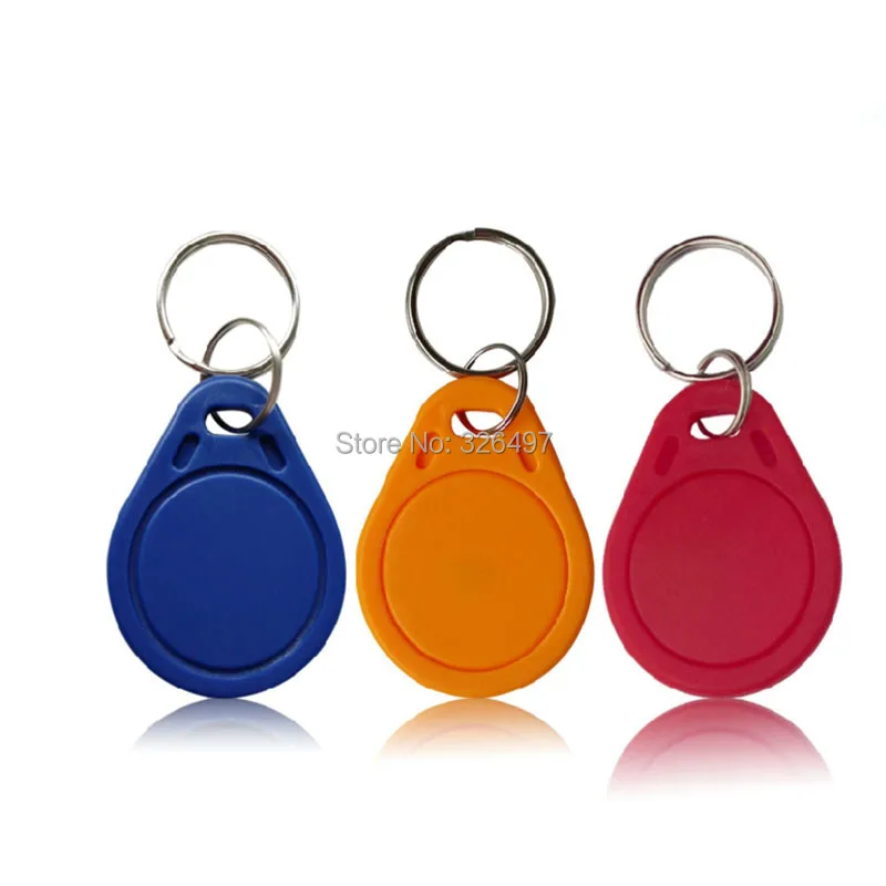 100 шт. (совместим с S50) RFID 13 56 МГц IC тег маркер кольцо для ключей карты синий Китай