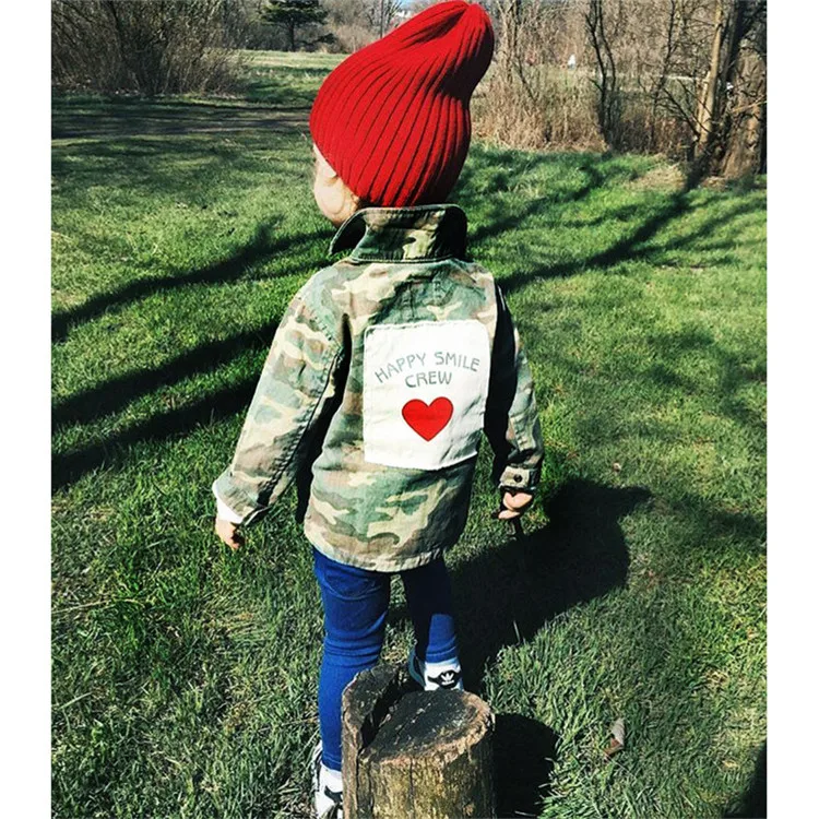 VTOM/куртка для маленьких девочек и мальчиков кардиган Новинка модные камуфляжные