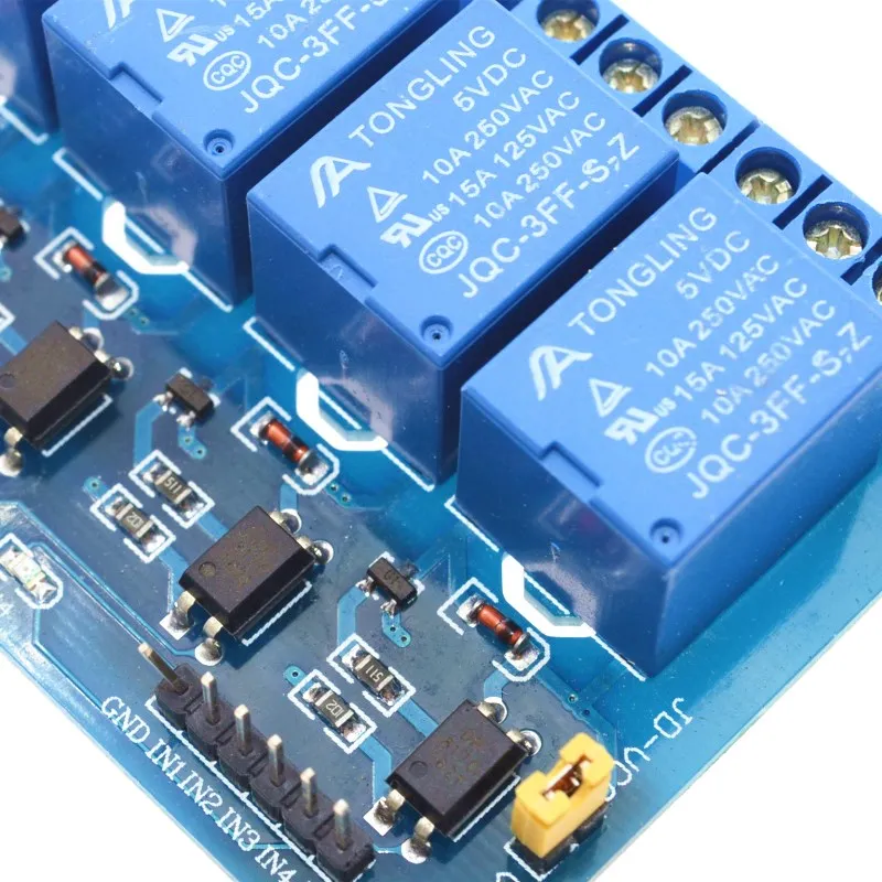 4 Канальный Релейный Модуль 5 в щит для Arduino ARM PIC AVR DSP Electronic канала Relay.4 road В
