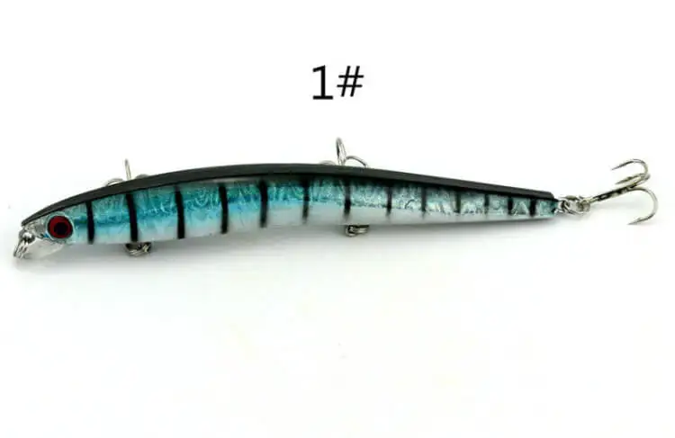 

4pcs 13.1g/13cm Minnow Lures Plastic Fishing Bass Lures Baits Crankbaits Artificial Swimbait Tackle Treble Hooks All Position