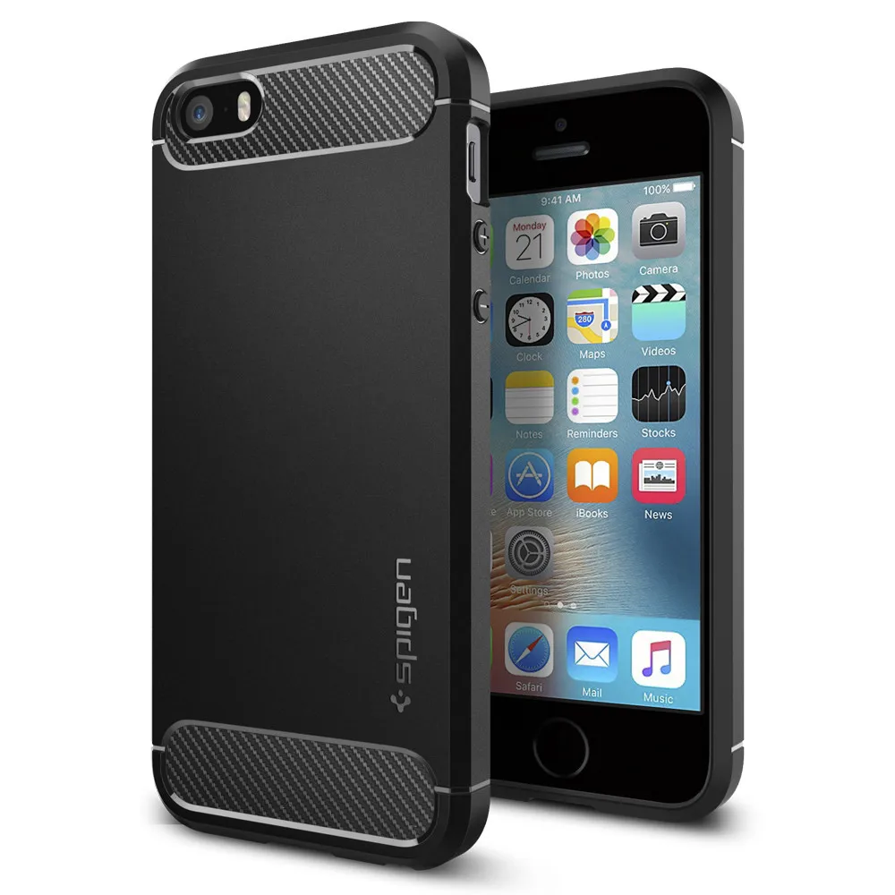 100% Оригинальные SPIGEN прочный защитный чехол подставка для iPhone 5S / SE 5|case for iphone|armor