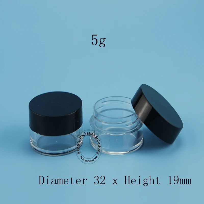 100 шт./лот оптовая продажа Искусственные пластиковые банки для крема маленький