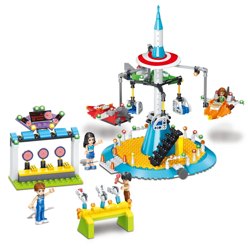 467 шт. Trolltech Happy Carnival Совместимость с legoingly Friends city девочки детские развивающие