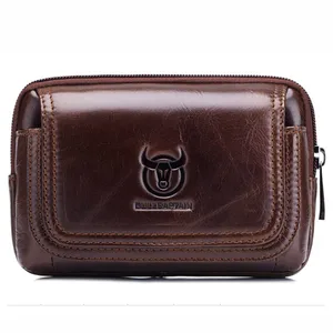 Поясная Сумка из натуральной кожи для мужчин, забавные бедра для ног, мини-кошелек для телефона и уличная Сумочка для мелочи и карт