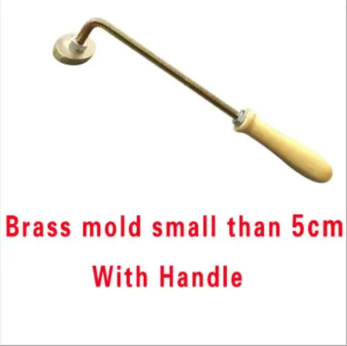 5cm mold with handle Тиснение фирменной ручкой сжигание латунь Пресс-штамп на еда печенье на десерт, дерево тиснение железная сжигание ручка, индивидуальный дизайн - Цвет: 5cm mold with handle