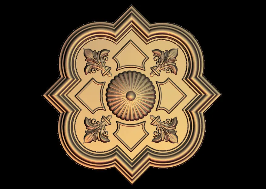 

Plate 3D Relief Model in STL format CNC Router Carving Engraving Artcam aspire M133