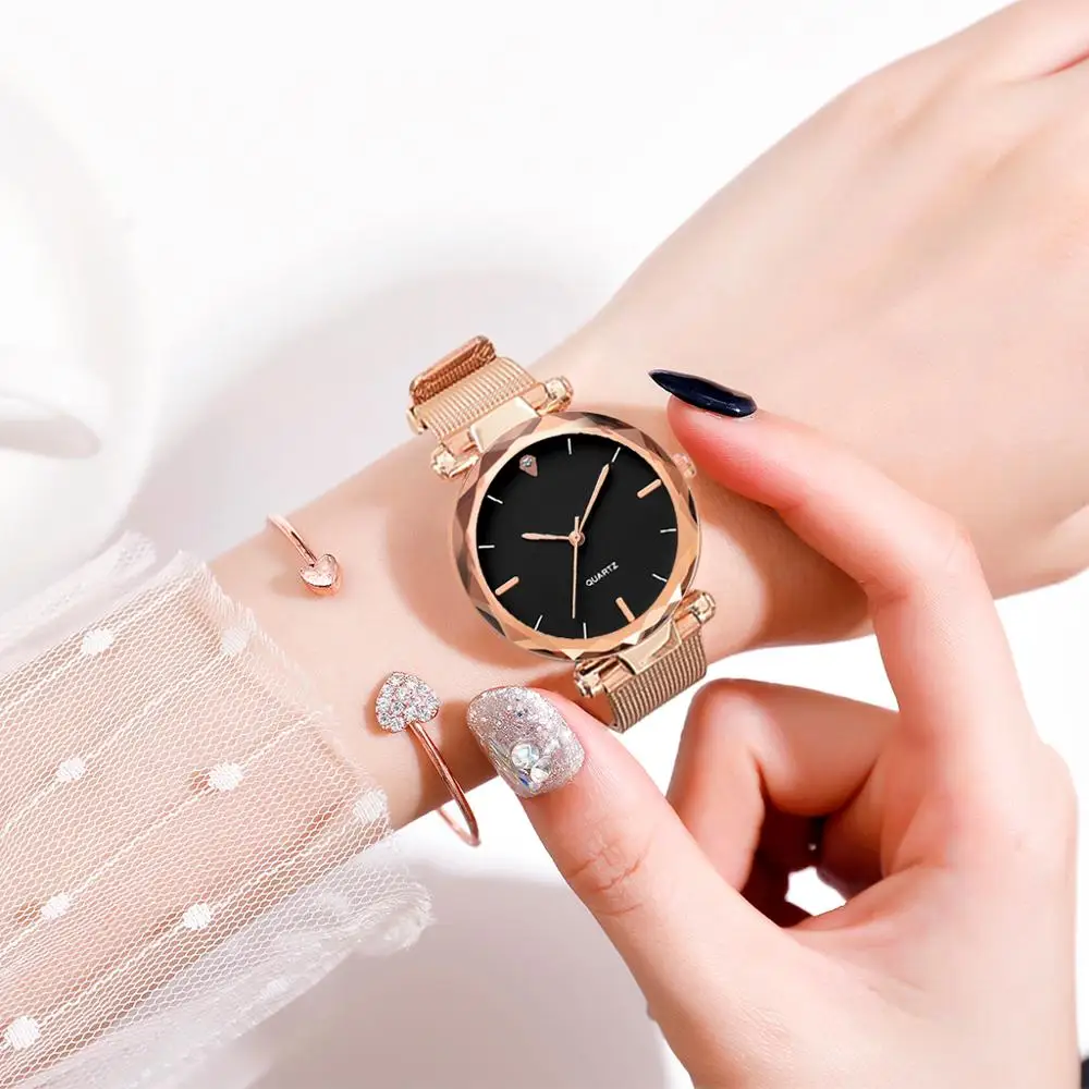 Relogio Feminino женские модные классические золотые кварцевые часы из нержавеющей