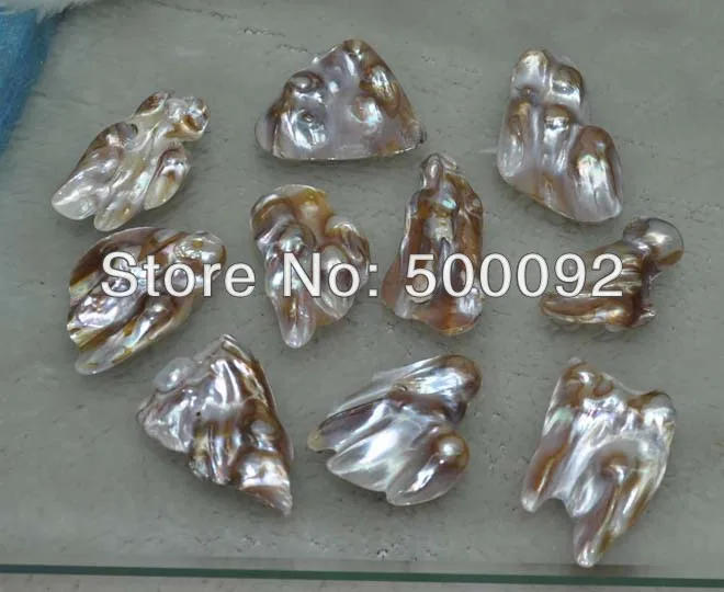 

Wholesale 50 PCS 30-60MM Baroque Mother of Pearl loose pearl jewelry