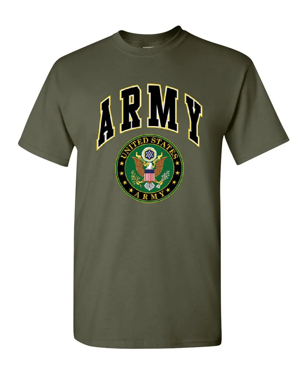 United States Army T-Shirt Crest Patriotic Tee Shirt Cool Casual pride t shirt men Unisex Fashion tshirt free shipping | Мужская одежда