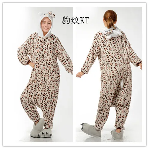 Мужские и женские леопардовые пижамы для взрослых с рисунками животных Onsie