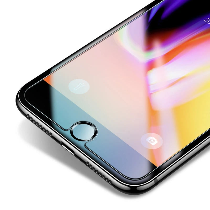9H 2.5D прозрачное закаленное стекло для iPhone 6S 6 7 8 Plus + Защитная пленка защиты глаз от