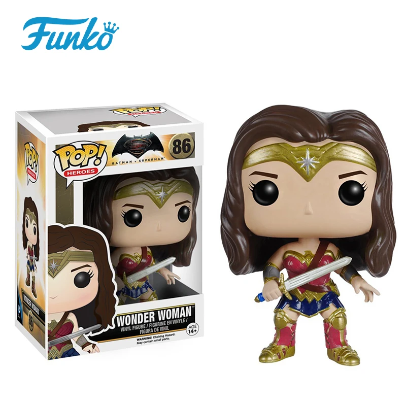 FUNKO POP официальная 1 шт. Лига Справедливости DC Бэтмен Супермен Чудо Женщина флэш