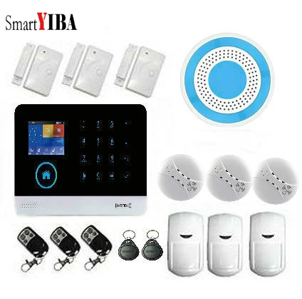 SmartYIBA 2G GSM сенсорная клавиатура цветной дисплей Беспроводная охранная домашняя