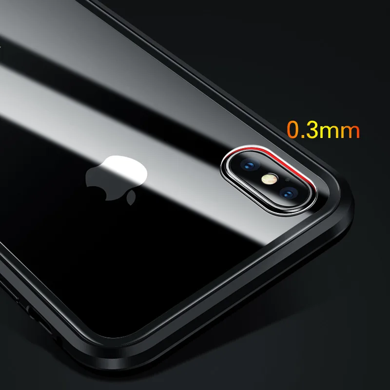 Чехол из закаленного стекла + экранная пленка для iPhone X XS Max XR 8 8P 7P 6 6P 6S Plus магнитная