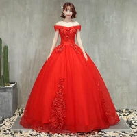 best selling red quinceanera dresses off the shoulder appliques beaded formal party dresses puffy ball gown vestido quinceanera