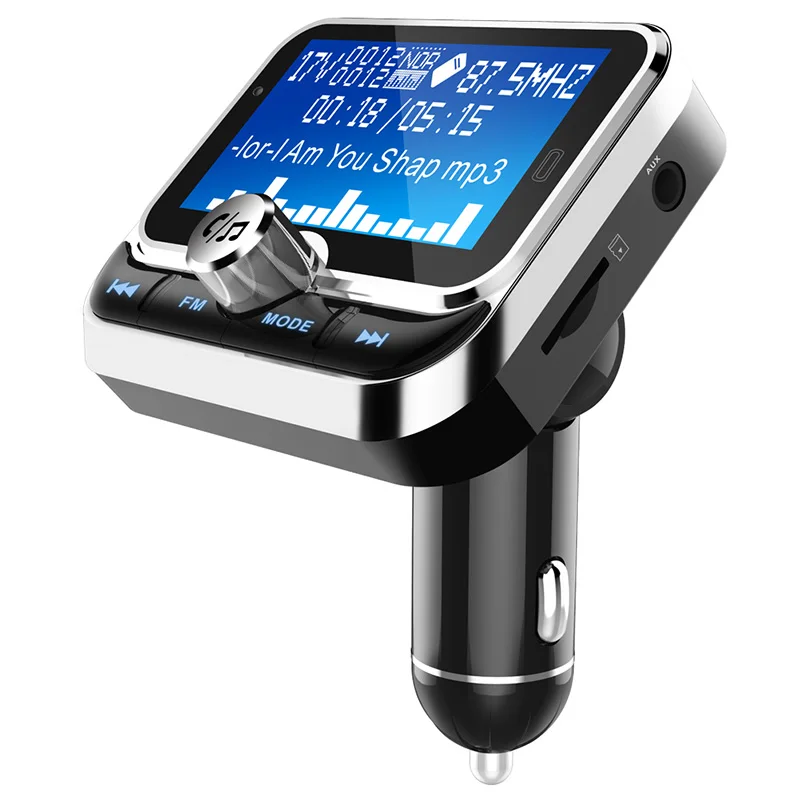 Silver Автомобильный MP3-плеер CDEN, 7 языков, 1,8 дюймов, u-диск, TF карта, музыка, Bluetooth, мультимедиа, fm-передатчик, автомобильное зарядное устройство, выбор папки - Формат цифровых медиаданных: Silver