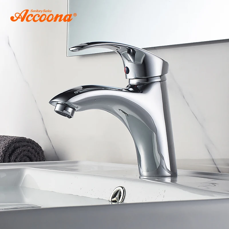 Accoona радиан смеситель для раковины хромированный холодной и горячей воды