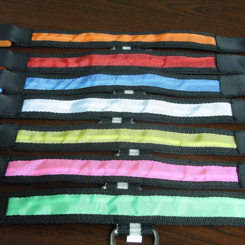 LED Nylon Pet Dog Collar Night Safety Light-up Flashing Glow In The Dark Electric Pets Cat 7 Color Wholesale | Дом и сад