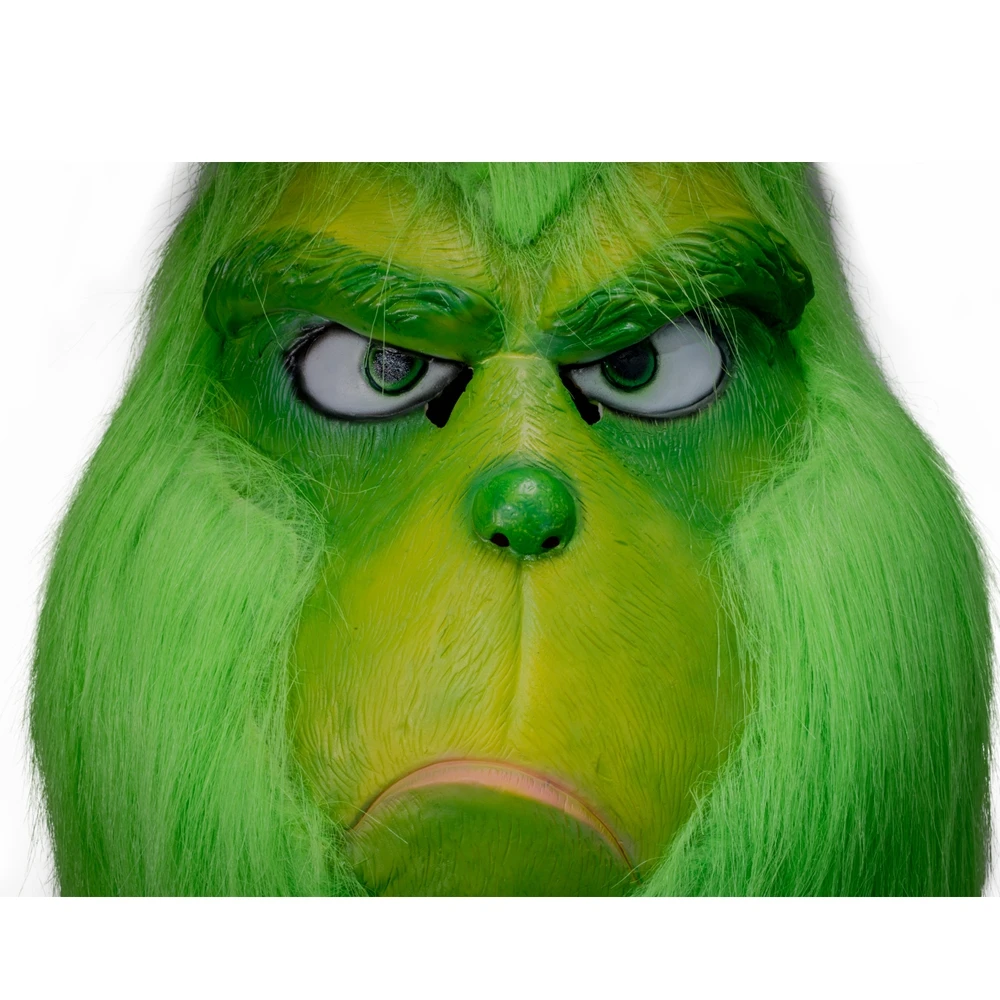XCOSER How the Grinch Рождественская латексная маска для костюмированной вечеринки с