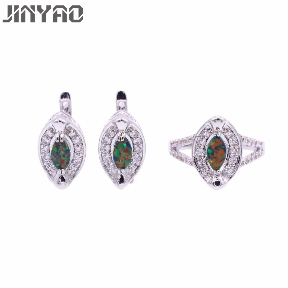 JINYAO модные вечерние ювелирные изделия набор золотого Цвета Очаровательный