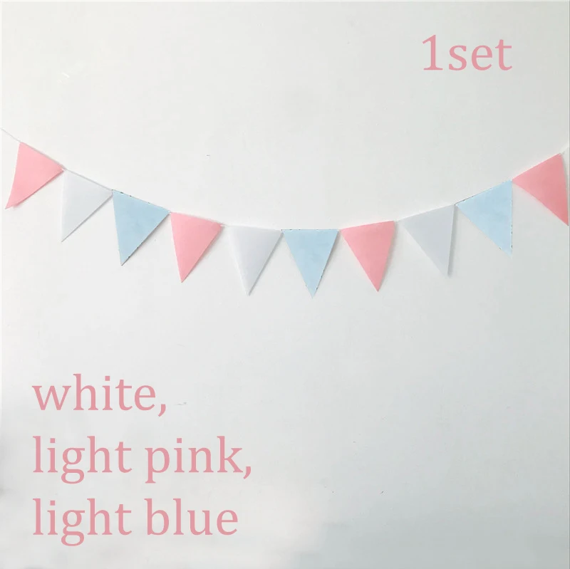 blue pink banner Chicinlife пол раскрывает вечерние воздушный шар "Конфетти" он или она? Воздушные шары для мальчиков или девочек, вечерние воздушные шары с голубым сердцем - Цвет: blue pink banner