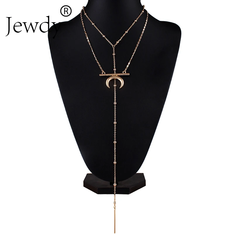Богемные многослойные ожерелья Boho Moon для женщин модные ювелирные изделия