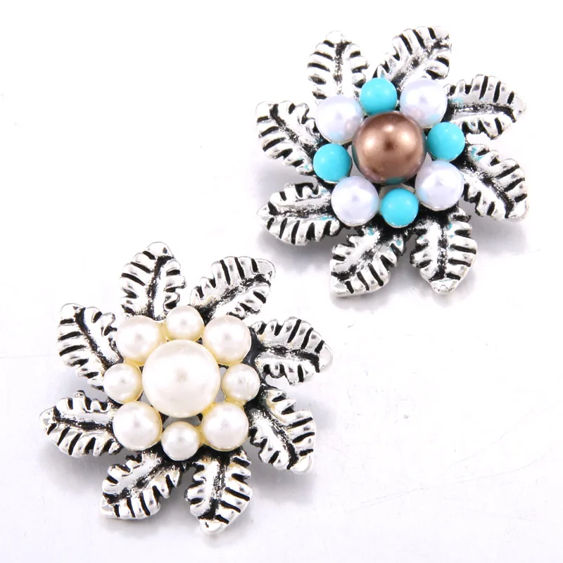 

10pcs/lot 18mm Snap Jewelry Feather Styles 18mm Metal Snap buttons Color Buttons Rhinestone Watches Snaps Jewelry
