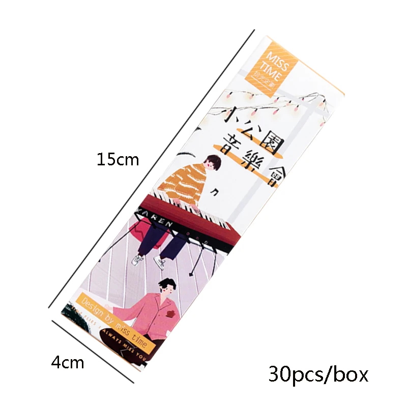 30 шт./коркор. креативная милая маленькая парка закладка для концерта