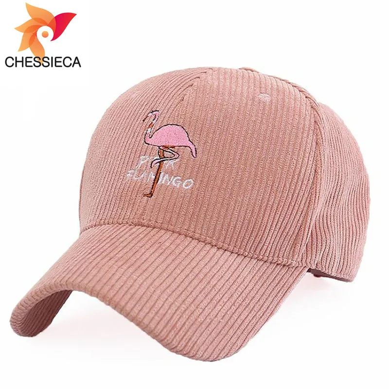 CHESSIECA 2018 Элитный бренд вельвет Фламинго Для мужчин хип хоп Snapback женщин розовый
