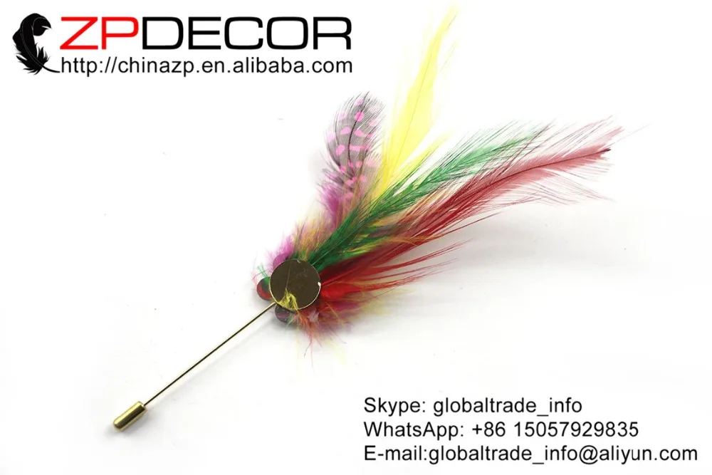 ZPDECOR Высококачественная брошь ручной работы 10 шт./лот смешанные цвета Курица